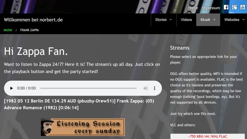 Zappa Stream Radio